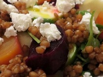 Beet Salad with Arugula Wheat Berries