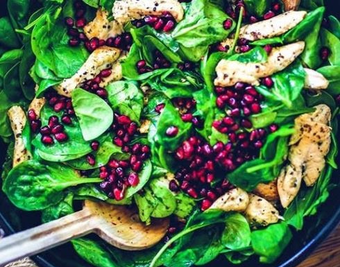 On Tap Oil & Vinegar Chicken Spinach Salad