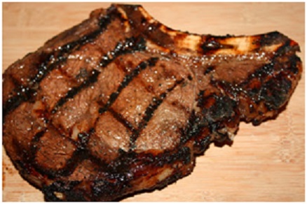 On Tap Oil & Vinegar Grilled Rib-Eye Steak