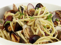 Linguini with Clams in White Wine Sauce