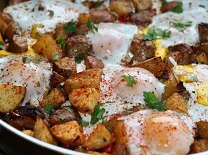 Potato, Caramelized Onion, & Roasted Red Pepper Hash