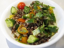 Quinoa, Cucumber, & Tomato Salad