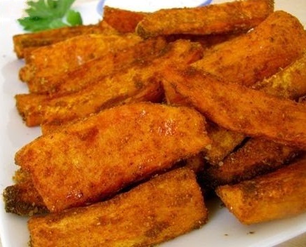 On Tap Oil & Vinegar Cinnamon-Pear Balsamic Roasted Sweet Potatoes