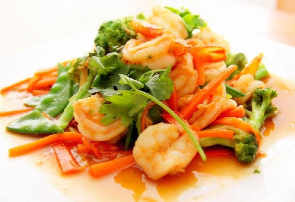 On Tap Oil & Vinegar Shrimp and Broccoli Stir Fry